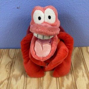 Disney Little Mermaid Sebastian 7" Bean Bag Plush_Stuffed Animal Crab